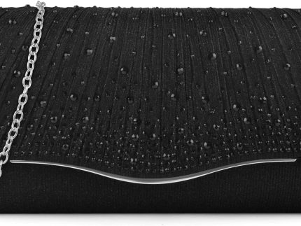 Clutch Purses for Women, Formal Evening Bags Suede Shoulder Envelope Party Handbags Wedding Cocktail Prom Clutches