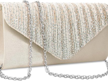 Clutch Purses for Women Evening Bag Formal Rhinestone Handbags for Wedding Party Cocktail Prom Dinner